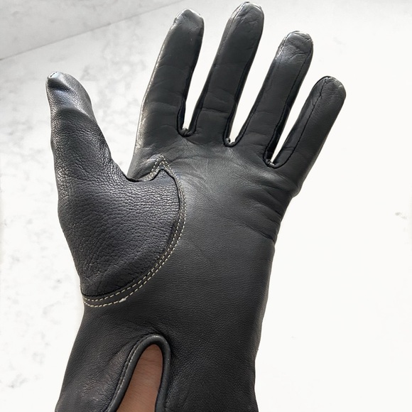 Black leather gloves - Picture 6 of 6